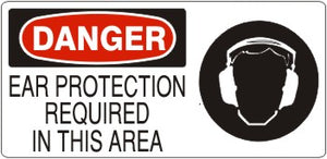 Danger Ear Protection Required In This Area Signs | DP-1607