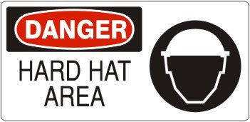 Danger Hard Hat Area Signs | DP-3709