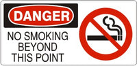 Danger No Smoking Beyond This Point Signs | DP-4730