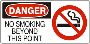 Danger No Smoking Beyond This Point Signs | DP-4730