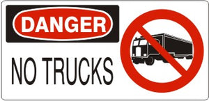 Danger No Trucks Signs | DP-4757