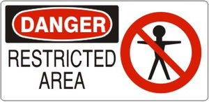 Danger Restricted Area Signs | DP-6605