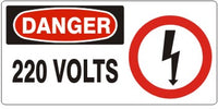 Danger 220 Volts Signs | DP-8712