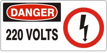 Danger 220 Volts Signs | DP-8712