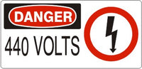 Danger 440 Volts Signs | DP-8723