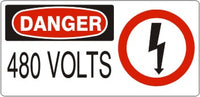 Danger 480 Volts Signs | DP-8726