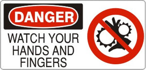 Danger Watch Your Hands and Fingers Signs | DP-9663