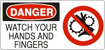 Danger Watch Your Hands and Fingers Signs | DP-9663
