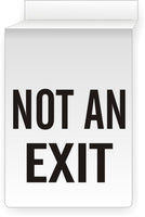 Not An Exit Ceiling Double-Sided Signs
