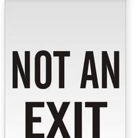 Not An Exit Ceiling Double-Sided Signs