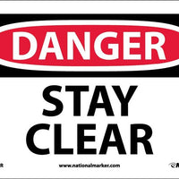DANGER, STAY CLEAR, 10X14, PS VINYL