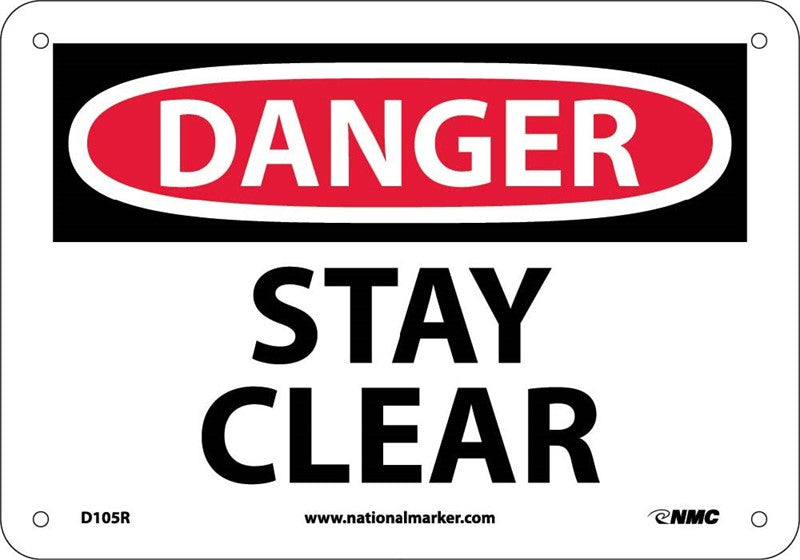 DANGER, STAY CLEAR, 10X14, PS VINYL