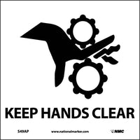 KEEP HANDS CLEAR (GRAPHIC), 4X4, PS VINYL, 5/PK