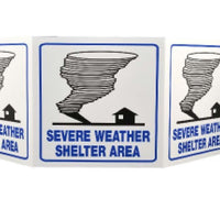 TRI-VIEW, SEVERE WEATHER SHELTER AREA, 7.5X20, RECYCLE PLASTIC