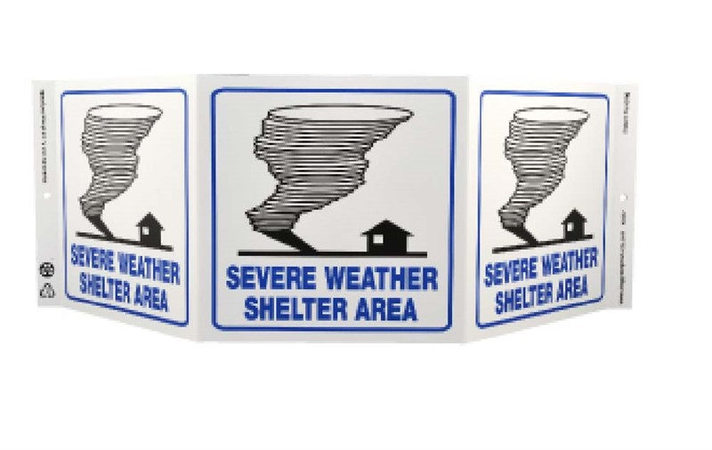 TRI-VIEW, SEVERE WEATHER SHELTER AREA, 7.5X20, RECYCLE PLASTIC
