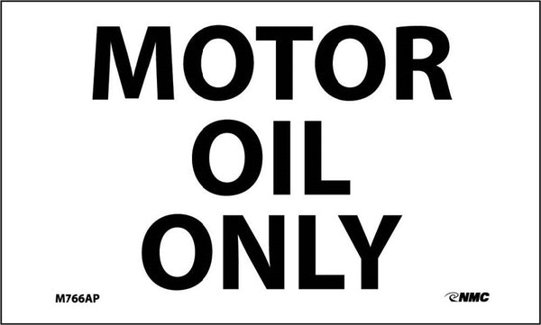 MOTOR OIL ONLY, 3X5, PS VINYL, 5/PK