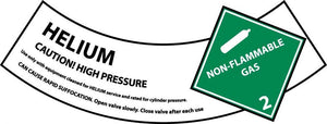 CYLINDER LABELS, HELIUM, 2X5 1/4, PS VINYL, 25/PK