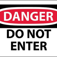 DANGER, DO NOT ENTER, 3X5, PS VINYL 5PK