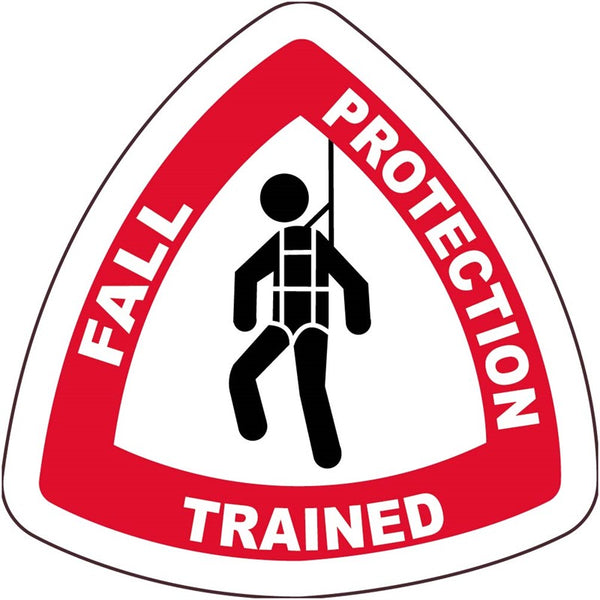 HARD HAT EMBLEM, FALL PROTECTION TRAINED, 2