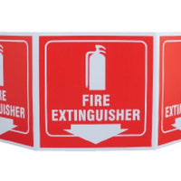 TRI-VIEW, FIRE EXTINGUISHER, 7.5X20,  RECYCLE PLASTIC