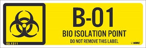 Bio Isolation Point Labels Sequential Numbering 1-10