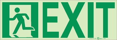 7550 Glow Brite NYC Door Mount Left Exit Sign - MEA Approved | 50F-2SN-L