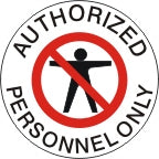 Authorized Personnel Only Anti-Slip Floor Decals | FD-42