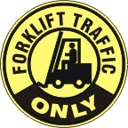 Forklift Traffic Only Anti-Slip Floor Decals | FD-45