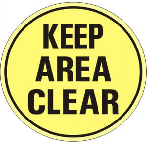 Keep Area Clear Anti-Slip Floor Decals | FD-11