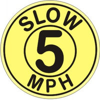 Slow 5 MPH Anti-Slip Floor Decals | FD-19
