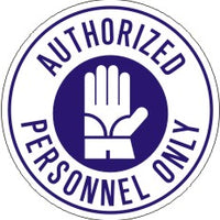 Authorized Personnel Only Anti-Slip Floor Decals | FD-1
