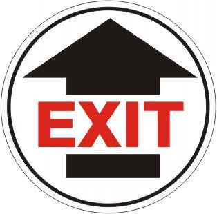 Exit Anti-Slip Floor Decals | FD-25