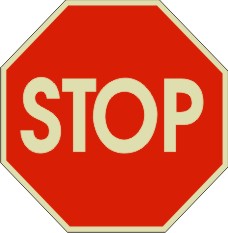 Stop Glow Anti-Slip Floor Decals | FDGL-9901