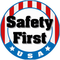 HARD HAT LABEL, SAFETY FIRST USA, 2" DIA, REFLECTIVE PS VINYL, 25/PK