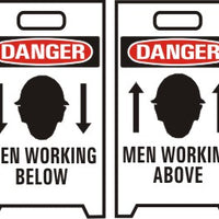 Danger Workers Working Below Above Floor Stand Sign | FFS-20