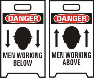 Danger Workers Working Below Above Floor Stand Sign | FFS-20