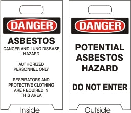 Danger Asbestos May Cause Cancer Floor Stand Sign | FFS-12