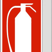 Fire Extinguisher Down Arrow With Symbol Flange Sign | FL-4412