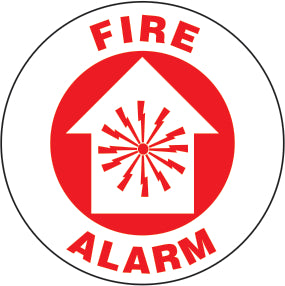 Fire Alarm Premium Laminated Anti-Slip Floor Decals | FS1009V