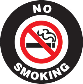 No Smoking Premium Laminated Anti-Slip Floor Decals | FS1021V