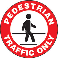 Pedestrian Traffic Only Premium Laminated Anti-Slip Floor Decals | FS1023V