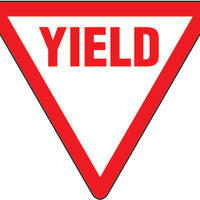 Yield Premium Laminated Anti-Slip Floor Decals | FS1035V