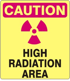 Caution High Radiation Area Signs | G-0812