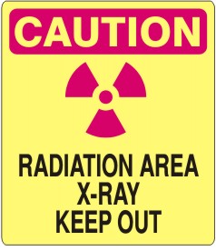Caution Radiation Area X-Ray Keep Out Signs | G-0814