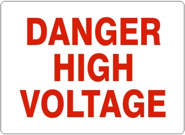 Danger High Voltage Signs | G-1106