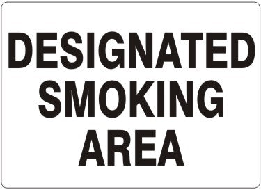 Designated Smoking Area Signs | G-1132