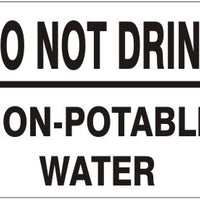 Do Not Drink Non-Potable Water Signs | G-1157