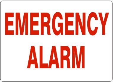 Emergency Alarm Signs | G-1608