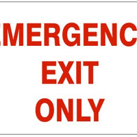 Emergency Exit Only Signs | G-1621