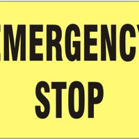 Emergency Stop Signs | G-1641